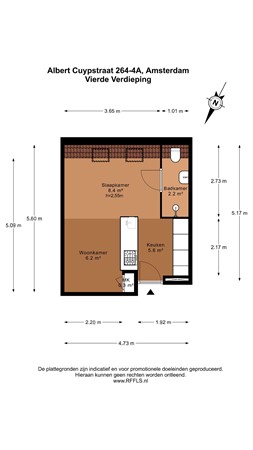 Albert Cuypstraat 264-4A, 1073 BR Amsterdam - 