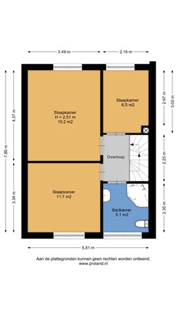 Floorplan - Wilgenstraat 2, 7271 JG Borculo