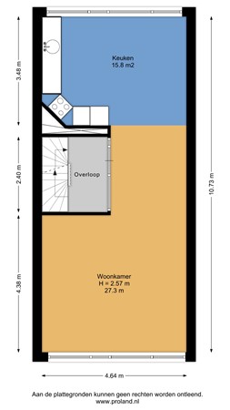 Floorplan - Ahuislanden 27, 7542 AB Enschede
