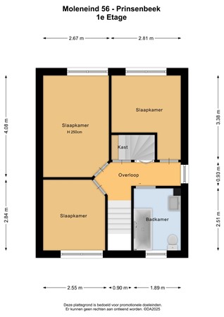 Floorplan - Moleneind 56, 4841 LN Prinsenbeek