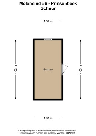 Floorplan - Moleneind 56, 4841 LN Prinsenbeek