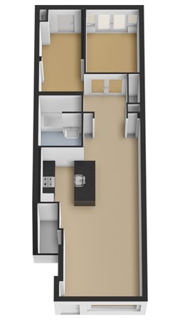 Floorplan - Groen van Prinstererstraat 80H, 1051 EP Amsterdam