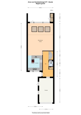 Floorplan - Anna van Hensbeeksingel 377, 2803 LW Gouda