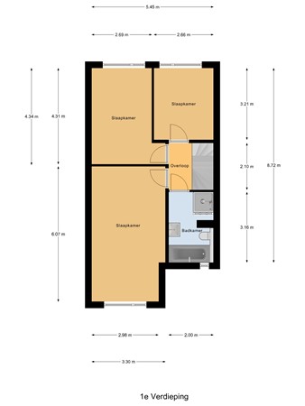 Floorplan - Nienoord 37, 8226 RG Lelystad