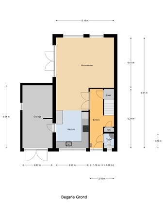 Floorplan - Helsinkipad 53, 3067 RP Rotterdam