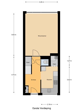 Floorplan - Kuyperstraat 36, 2221 RS Katwijk