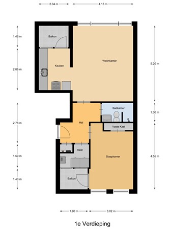 Floorplan - Venus 28, 2221 JE Katwijk