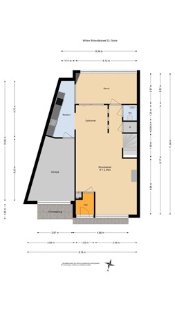 Floorplan - Willem Bilderdijkdreef 23, 5051 GL Goirle