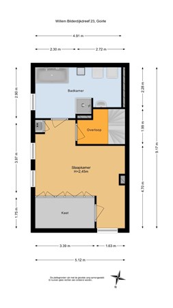 Floorplan - Willem Bilderdijkdreef 23, 5051 GL Goirle