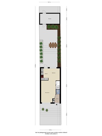 Floorplan - Naardenstraat 163, 5045 MK Tilburg