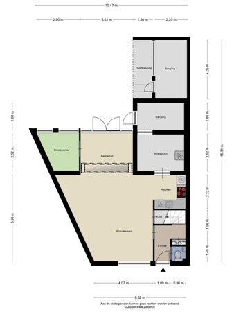 Floorplan - Aarnout Drostdreef 18, 5051 GK Goirle