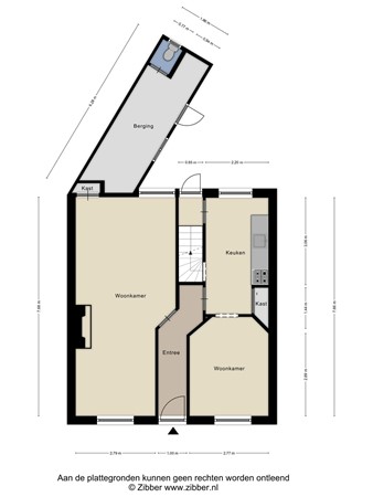 Floorplan - Bergstraat 114, 5051 HE Goirle