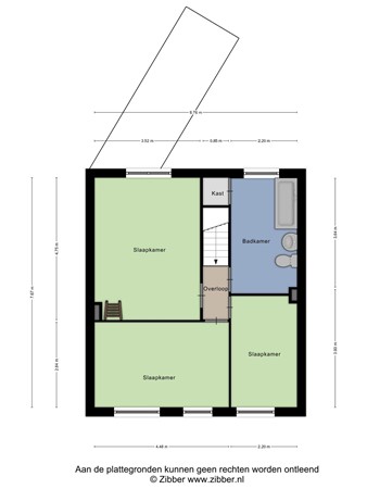 Floorplan - Bergstraat 114, 5051 HE Goirle