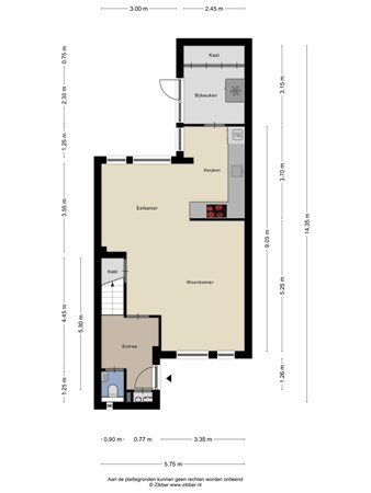 Floorplan - Akkerwinde 17, 5052 RH Goirle