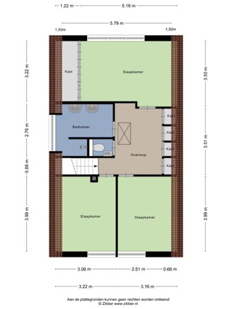 Floorplan - Kijkduinlaan 5, 5045 PE Tilburg