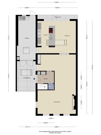 Floorplan - Kijkduinlaan 5, 5045 PE Tilburg