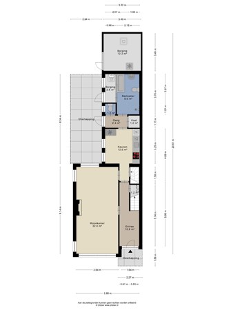 Floorplan - Oerlesestraat 247, 5025 DC Tilburg