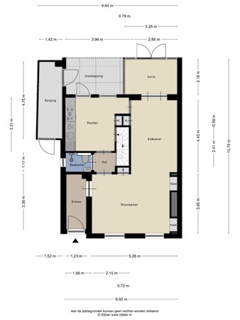 Floorplan - Kloosterstraat 7, 5051 RB Goirle