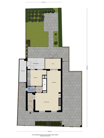 Floorplan - Kloosterstraat 7, 5051 RB Goirle