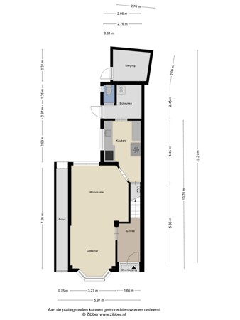 Floorplan - Bataviastraat 11, 5014 BT Tilburg