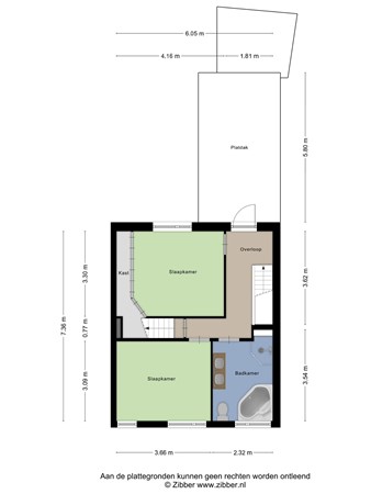 Floorplan - Bataviastraat 11, 5014 BT Tilburg