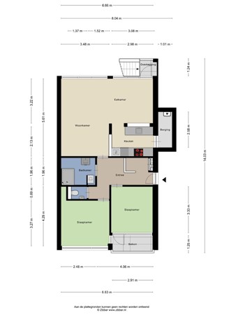 Floorplan - Magazijnstraat 24, 5038 BV Tilburg