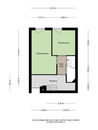 Floorplan - Ankeveenstraat 32, 5036 CB Tilburg