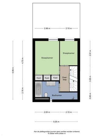 Floorplan - Ankeveenstraat 32, 5036 CB Tilburg