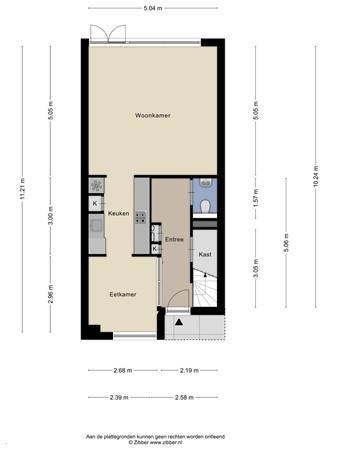 Floorplan - Ankeveenstraat 32, 5036 CB Tilburg