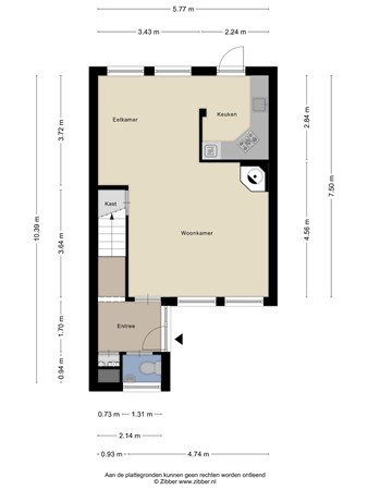 Floorplan - Wit Hollandven 25, 5052 BP Goirle