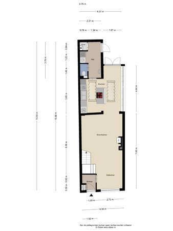 Floorplan - Oude Langstraat 31, 5041 CD Tilburg