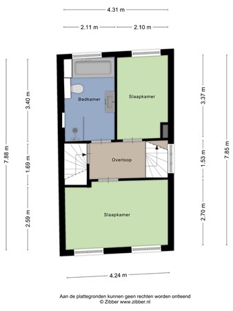 Floorplan - Oude Langstraat 31, 5041 CD Tilburg