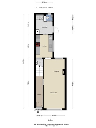 Floorplan - Bosscheweg 210, 5015 AG Tilburg