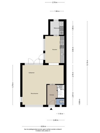 Floorplan - Groot Kraaivenstraat 33, 5051 EN Goirle