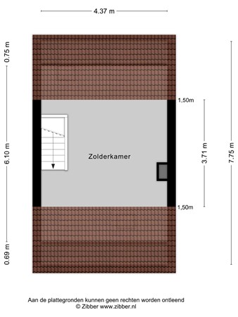 Floorplan - Van Alkemadestraat 8, 5014 ML Tilburg