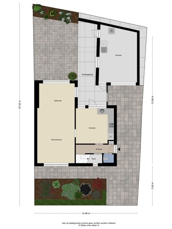 Floorplan - Marijkestraat 1, 5051 NH Goirle