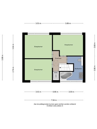 Floorplan - Aansteede 6, 5051 LK Goirle
