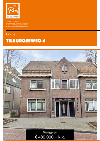 Brochure preview - brochure Tilburgseweg 4 Goirle