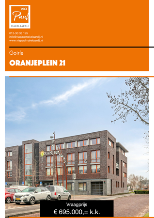 Brochure preview - brochure Oranjeplein 21 Goirle