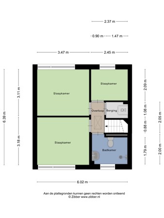 Floorplan - Sepiastraat 66, 5044 JN Tilburg