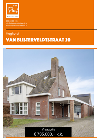 Brochure preview - brochure Van Bijsterveldtstraat 20 Haghorst