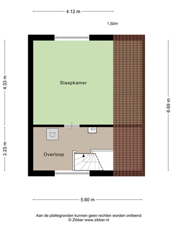 Floorplan - De Mark 6, 5052 TB Goirle