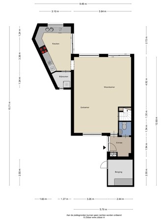 Floorplan - Aa of Weerijs 79, 5032 BB Tilburg