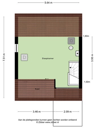 Floorplan - Aa of Weerijs 79, 5032 BB Tilburg