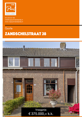 Brochure preview - brochure Zandschelstraat 28 Tilburg