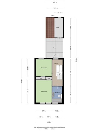 Floorplan - Mgr. Verhoevenlaan 33, 5061 BD Oisterwijk