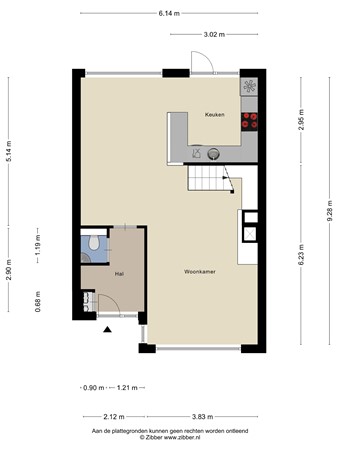 Floorplan - Sint Jacobsbaan 6, 5051 EX Goirle