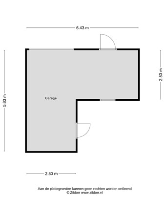 Floorplan - Sint Jacobsbaan 6, 5051 EX Goirle