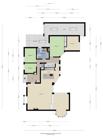 Floorplan - Eikenlaan, 5051 ZT Goirle