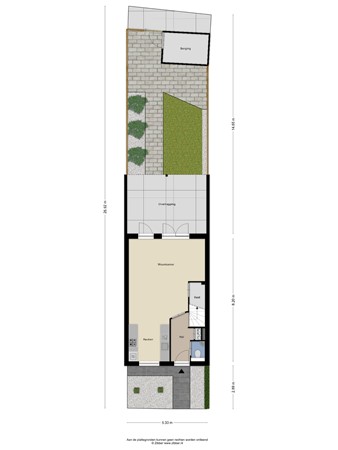 Floorplan - Poolsestraat, 5131 AX Alphen